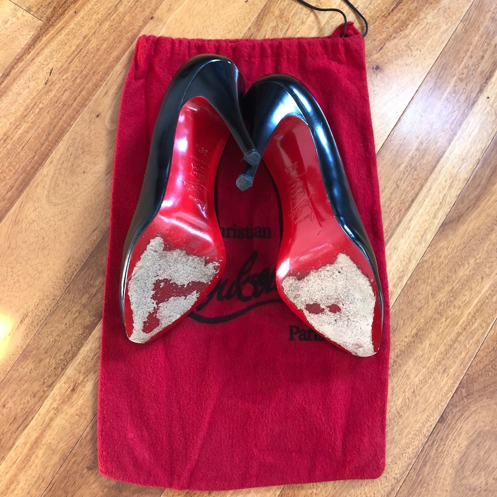 Authentic Black Christian Louboutin Heels size 6.5/36.5 - Picture 6 of 7